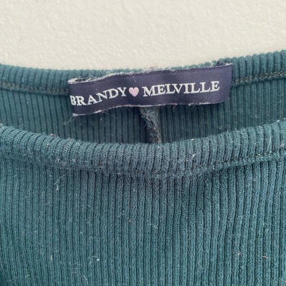 Brandy Melville forest green ‘Anna’ bodysuit - Picture 3 of 4